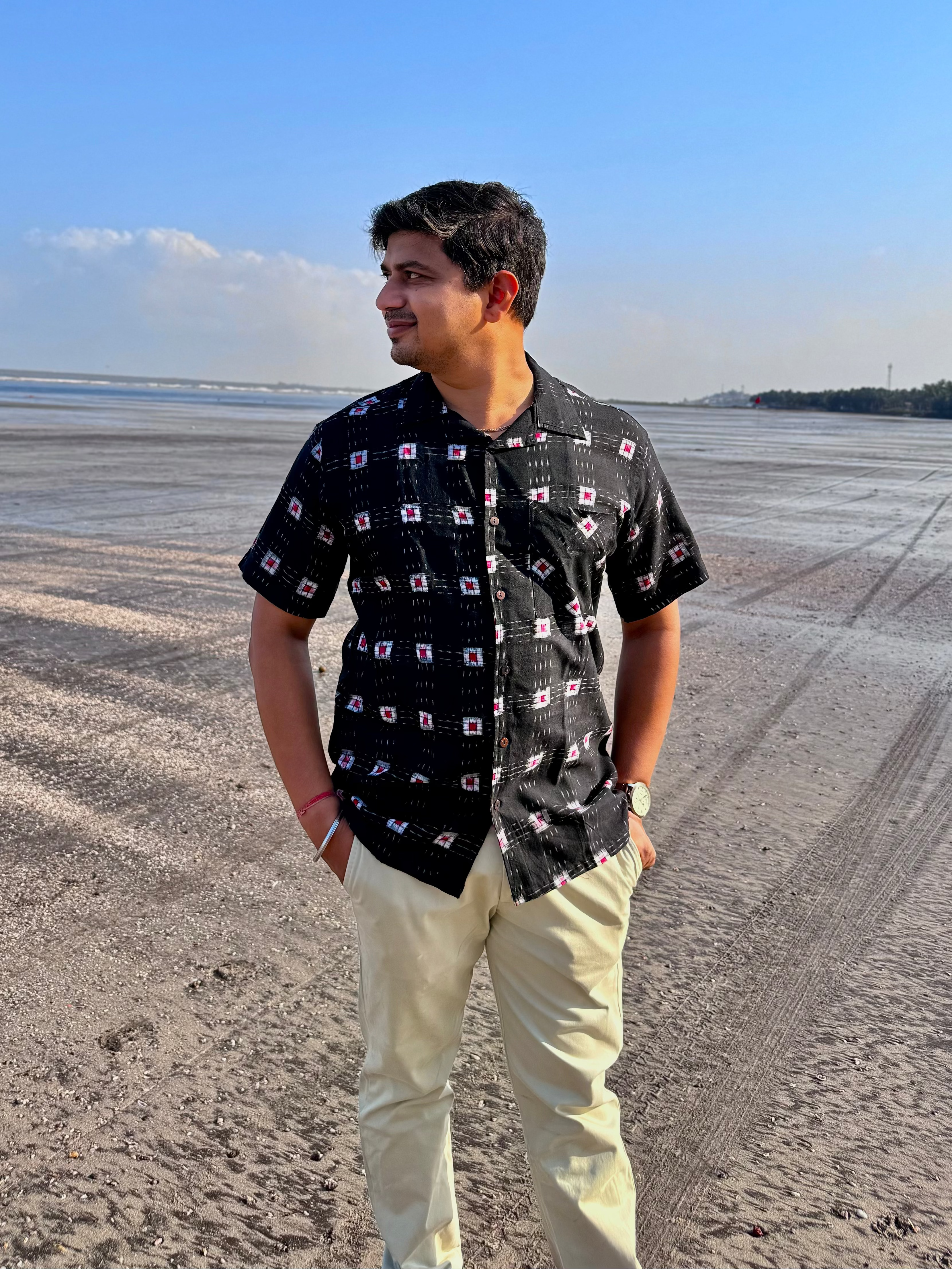 Kala Pasa Sambalpuri Handloom Shirt