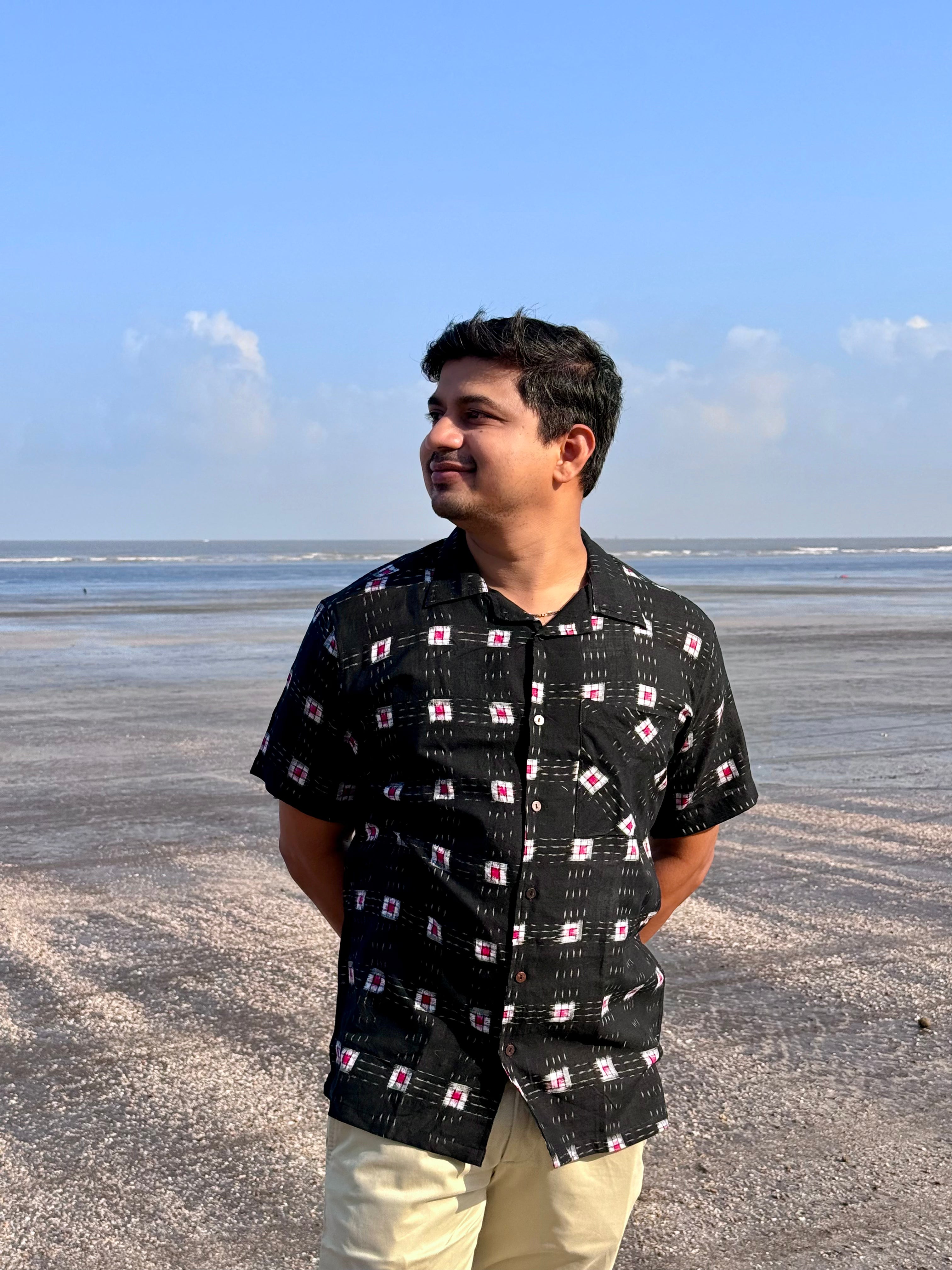 Kala Pasa Sambalpuri Handloom Shirt