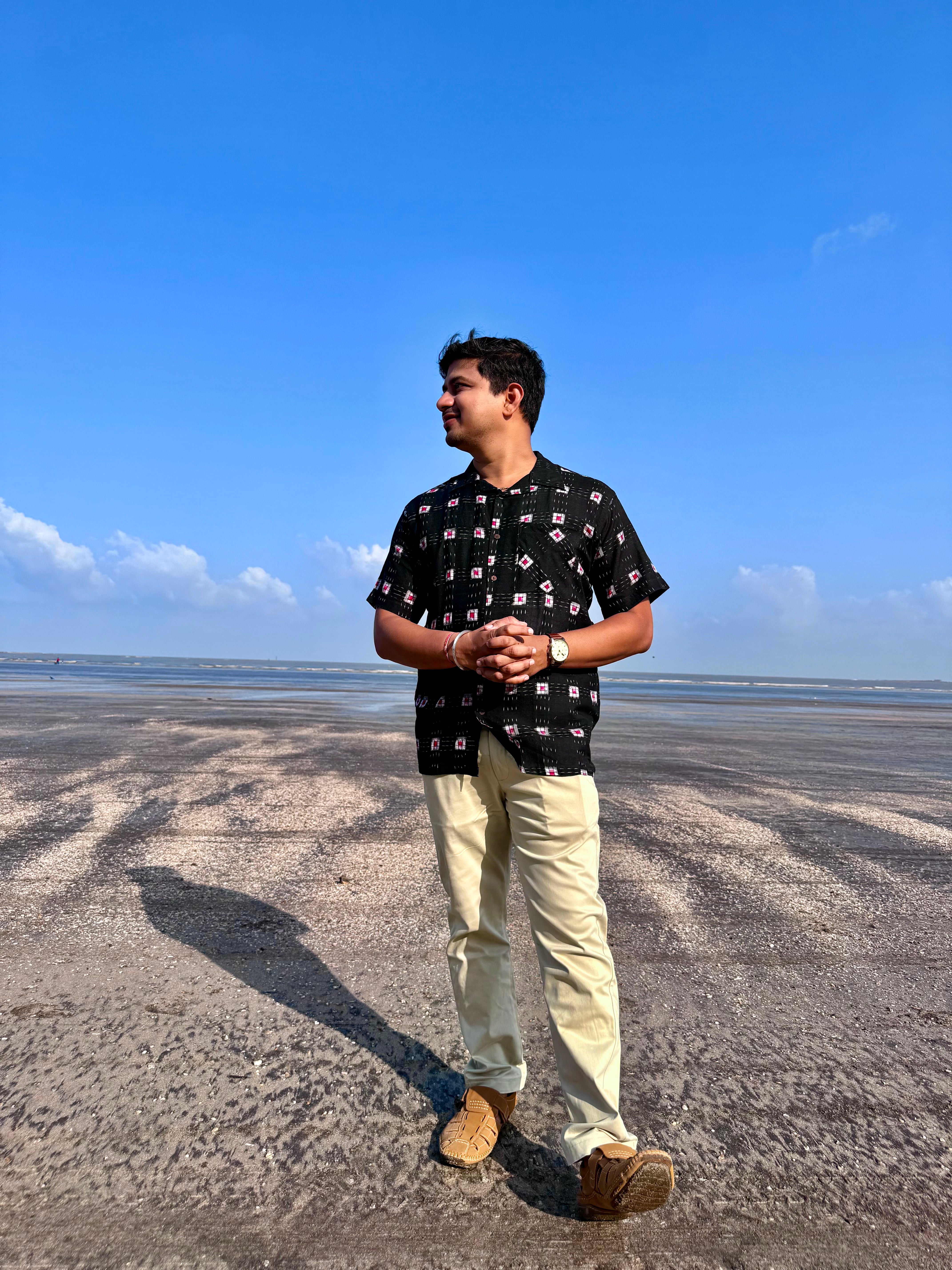 Kala Pasa Sambalpuri Handloom Shirt