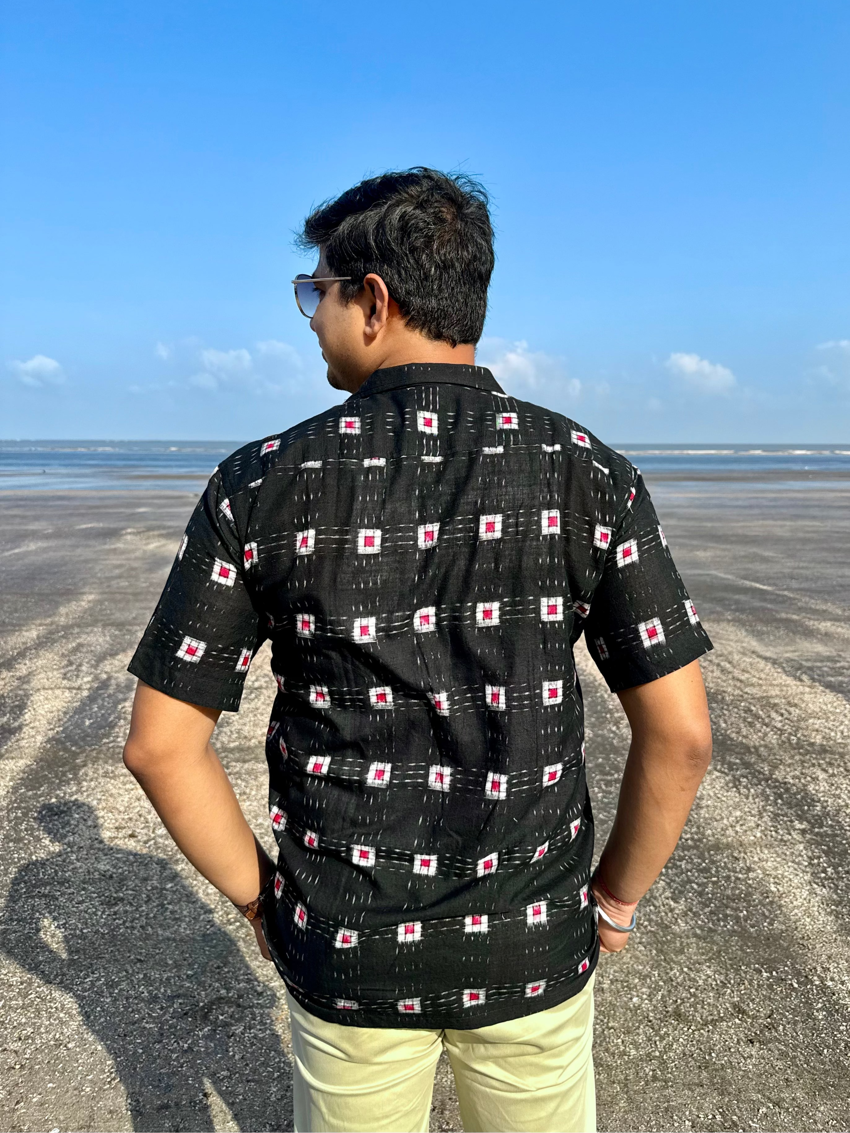 Kala Pasa Sambalpuri Handloom Shirt