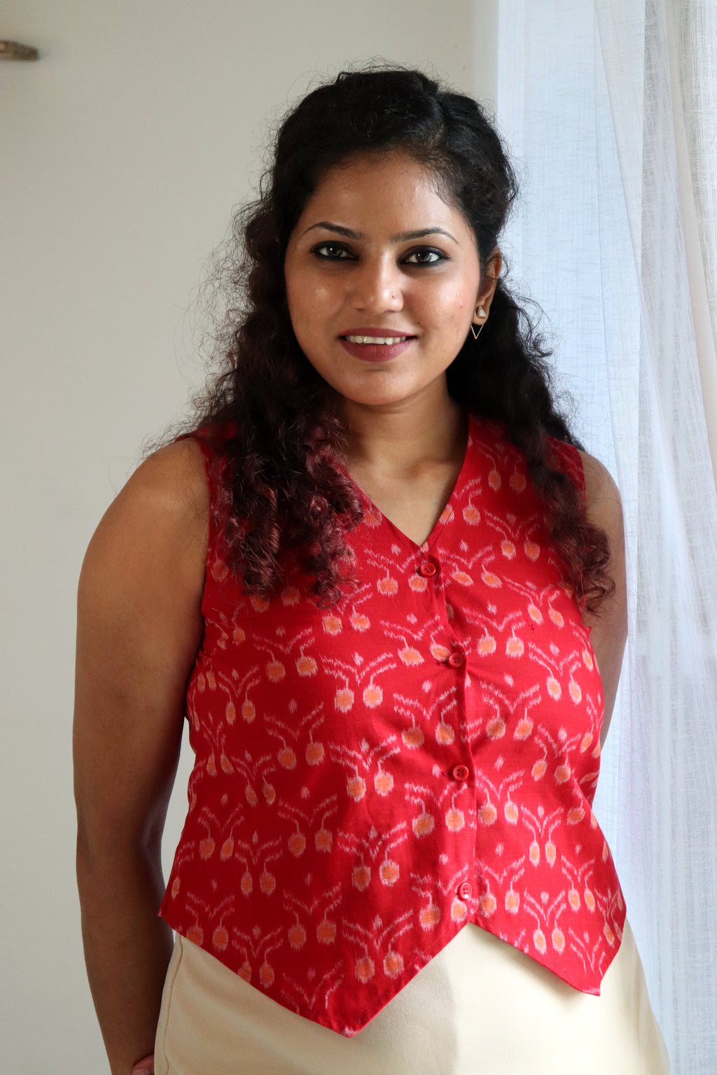 Nysa Handloom Vest Top