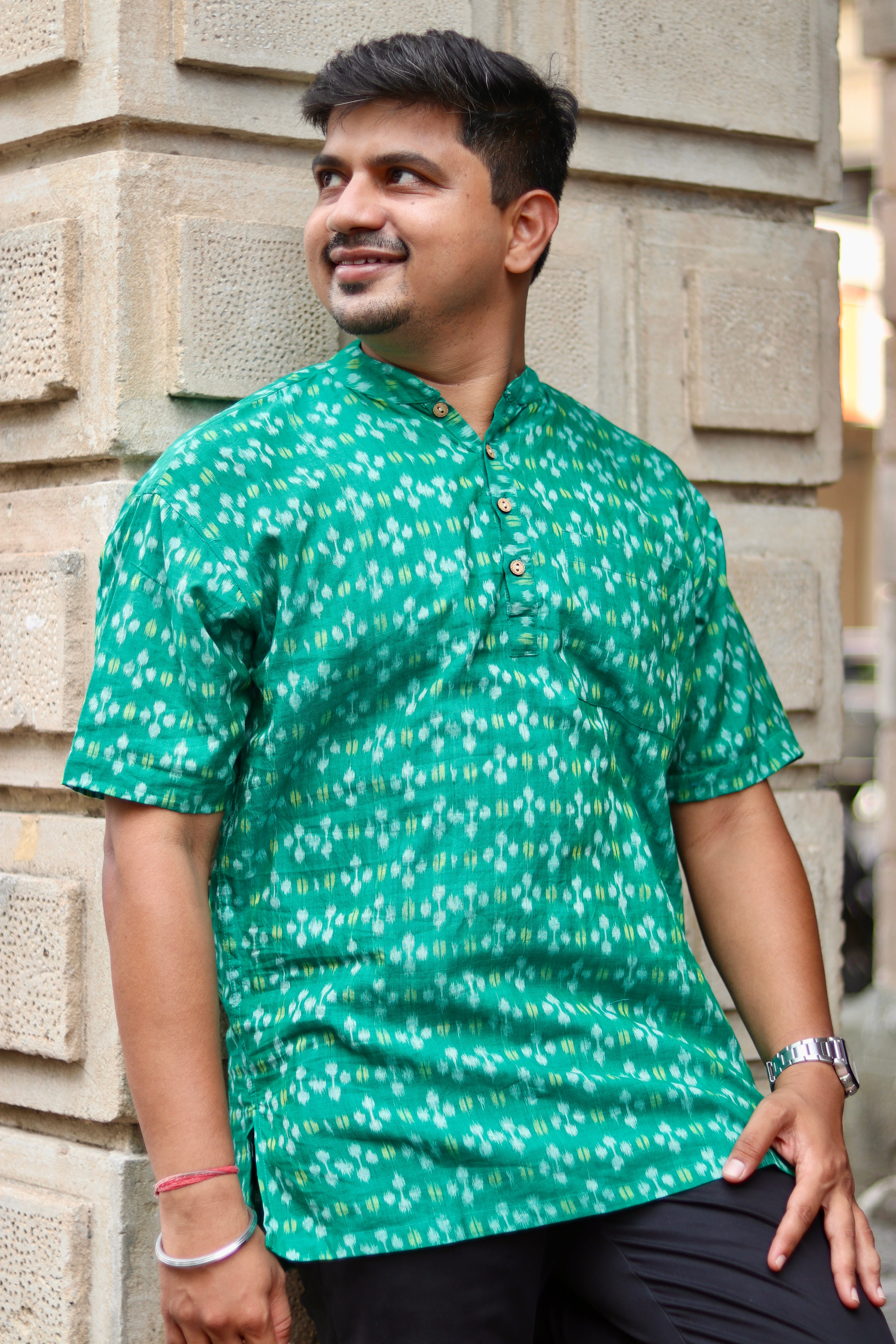 Hara Bhara Sambalpuri Handloom Kurta