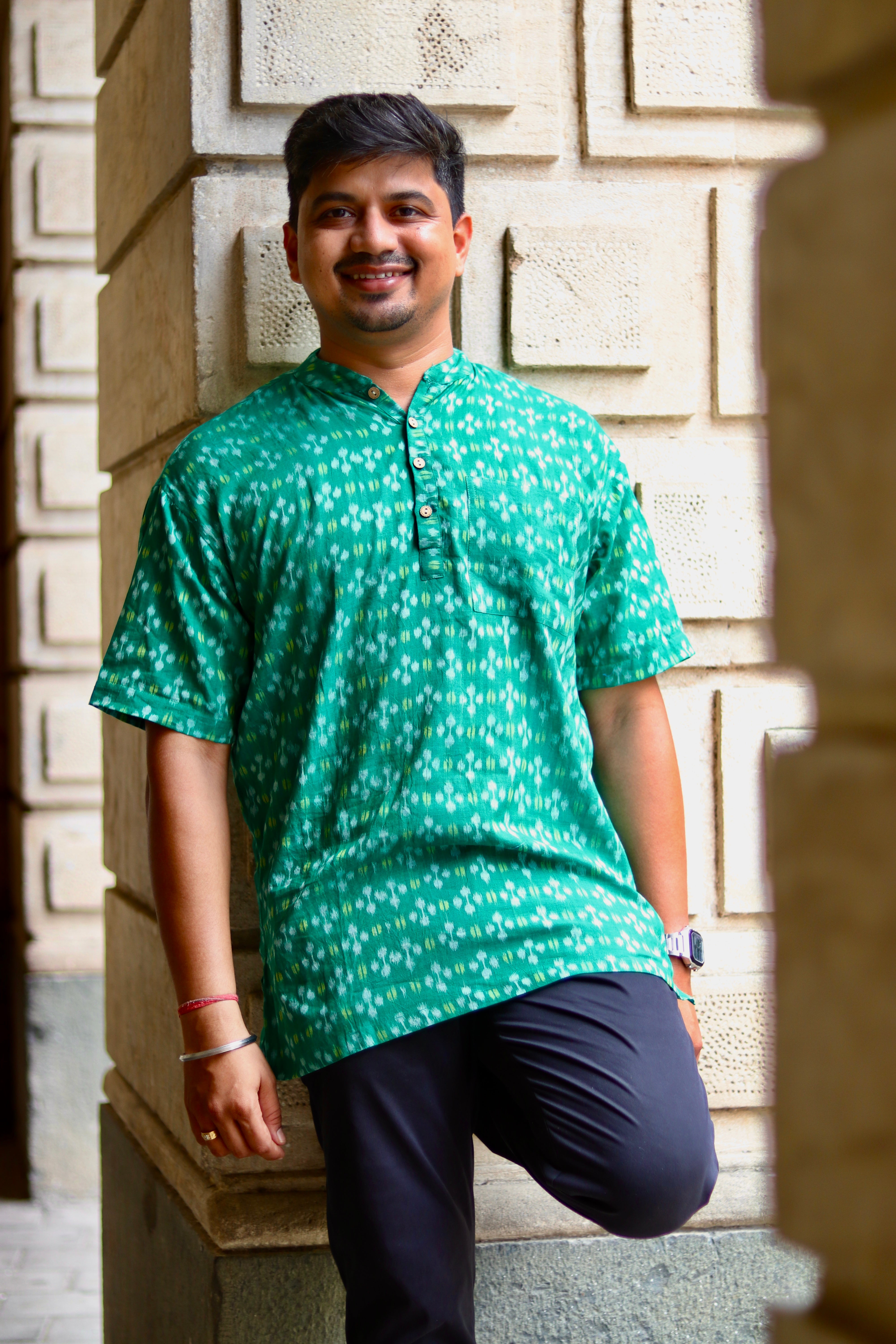 Hara Bhara Sambalpuri Handloom Kurta