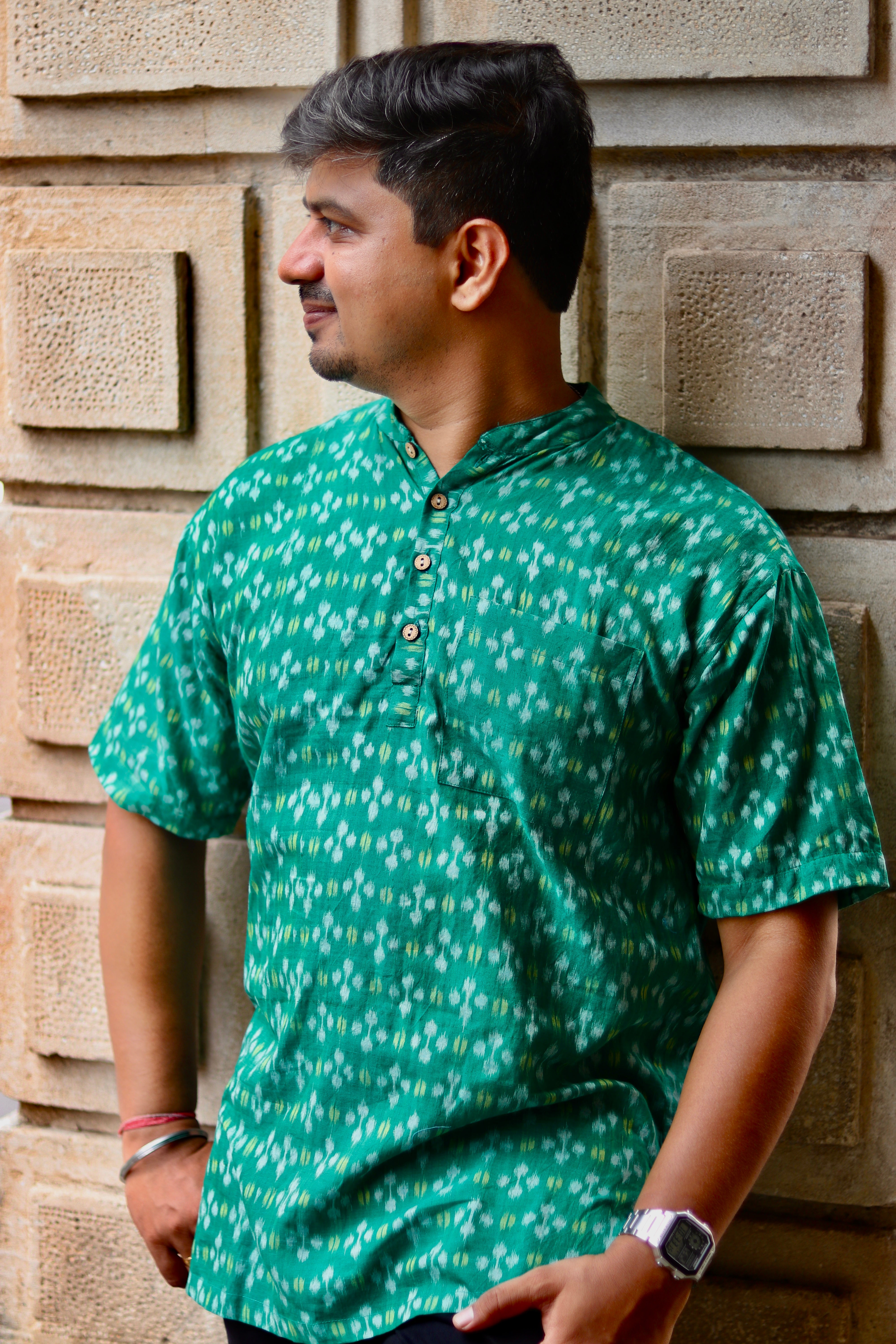 Hara Bhara Sambalpuri Handloom Kurta