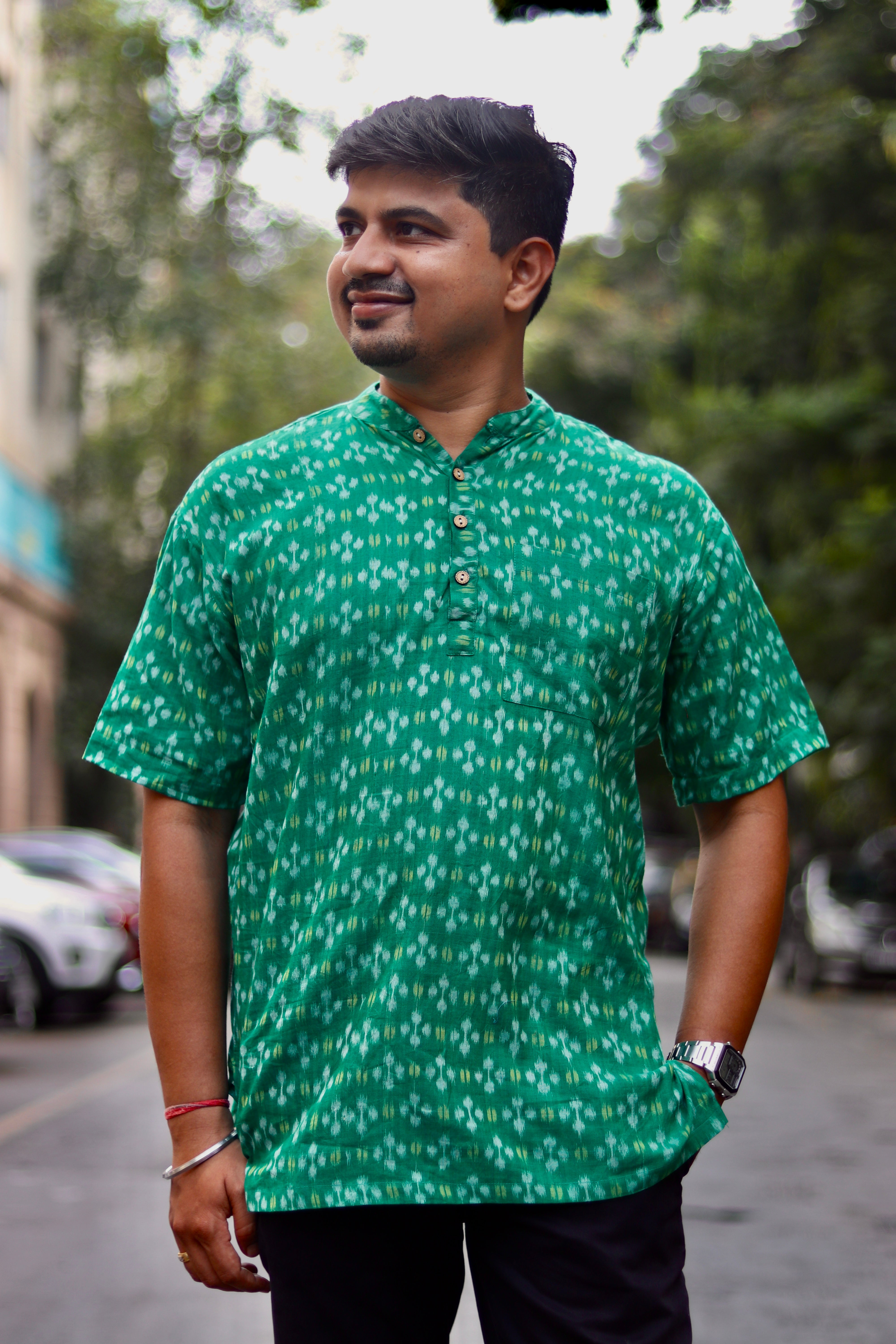 Hara Bhara Sambalpuri Handloom Kurta