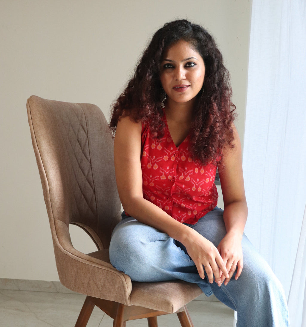 Nysa Handloom Vest Top