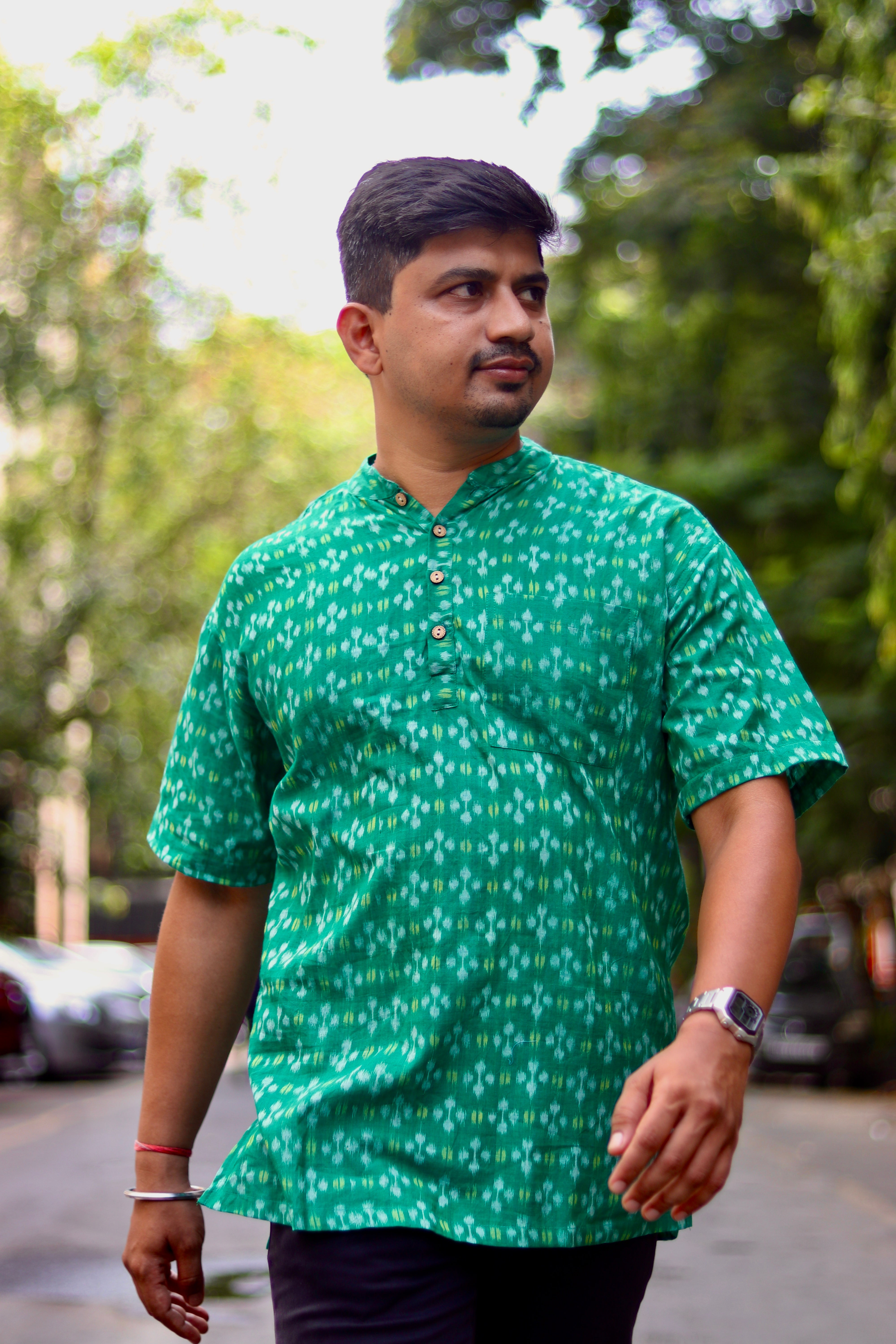 Hara Bhara Sambalpuri Handloom Kurta