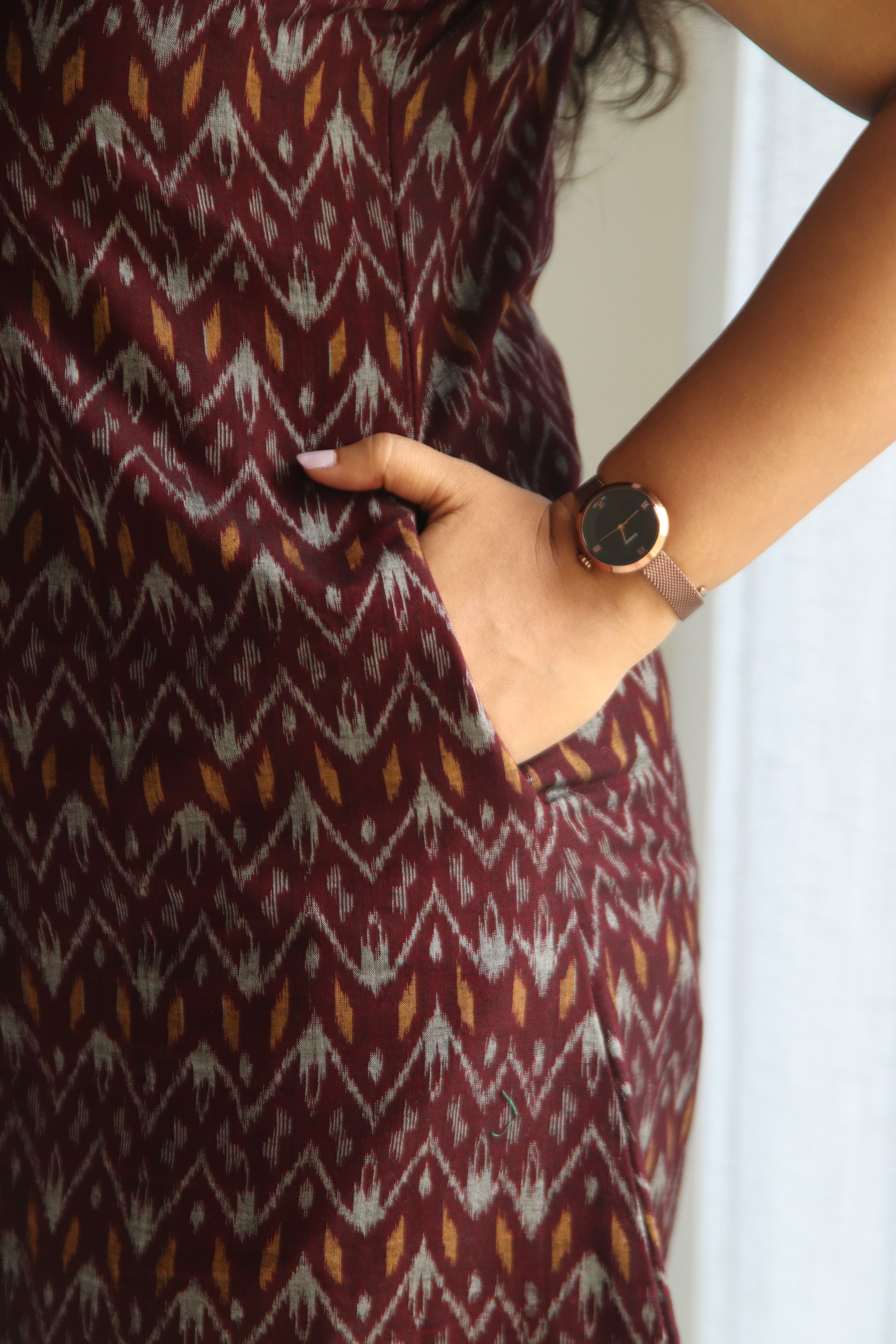 Mrida Sambalpuri Ikkat Handloom Dress