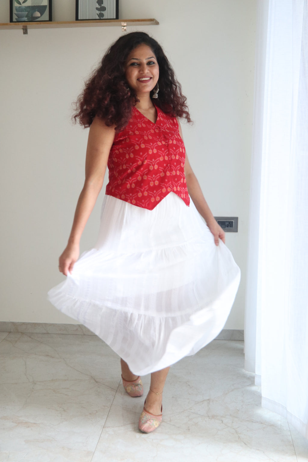 Nysa Handloom Vest Top