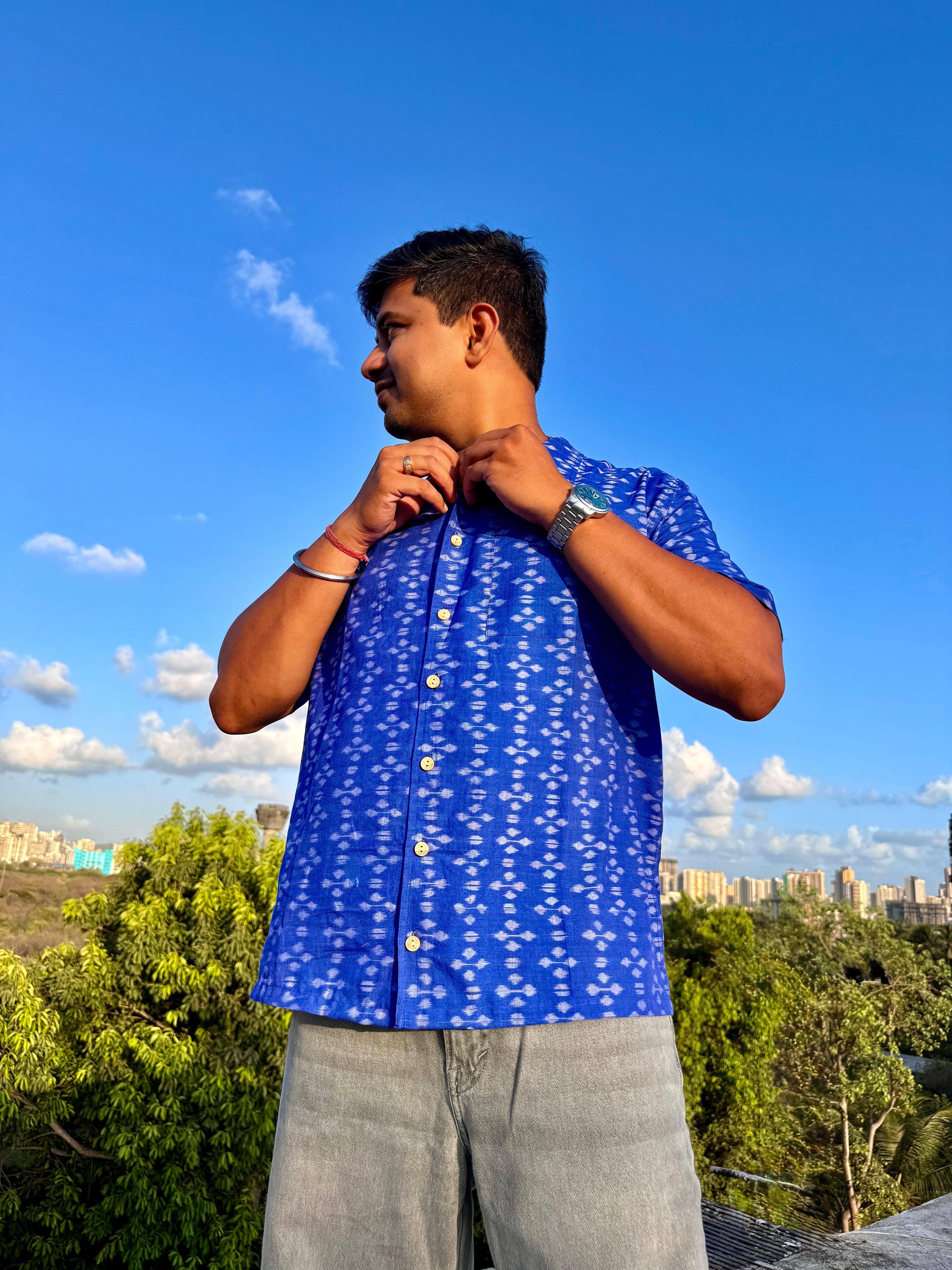 Neel Gagan Sambalpuri Handloom Shirt