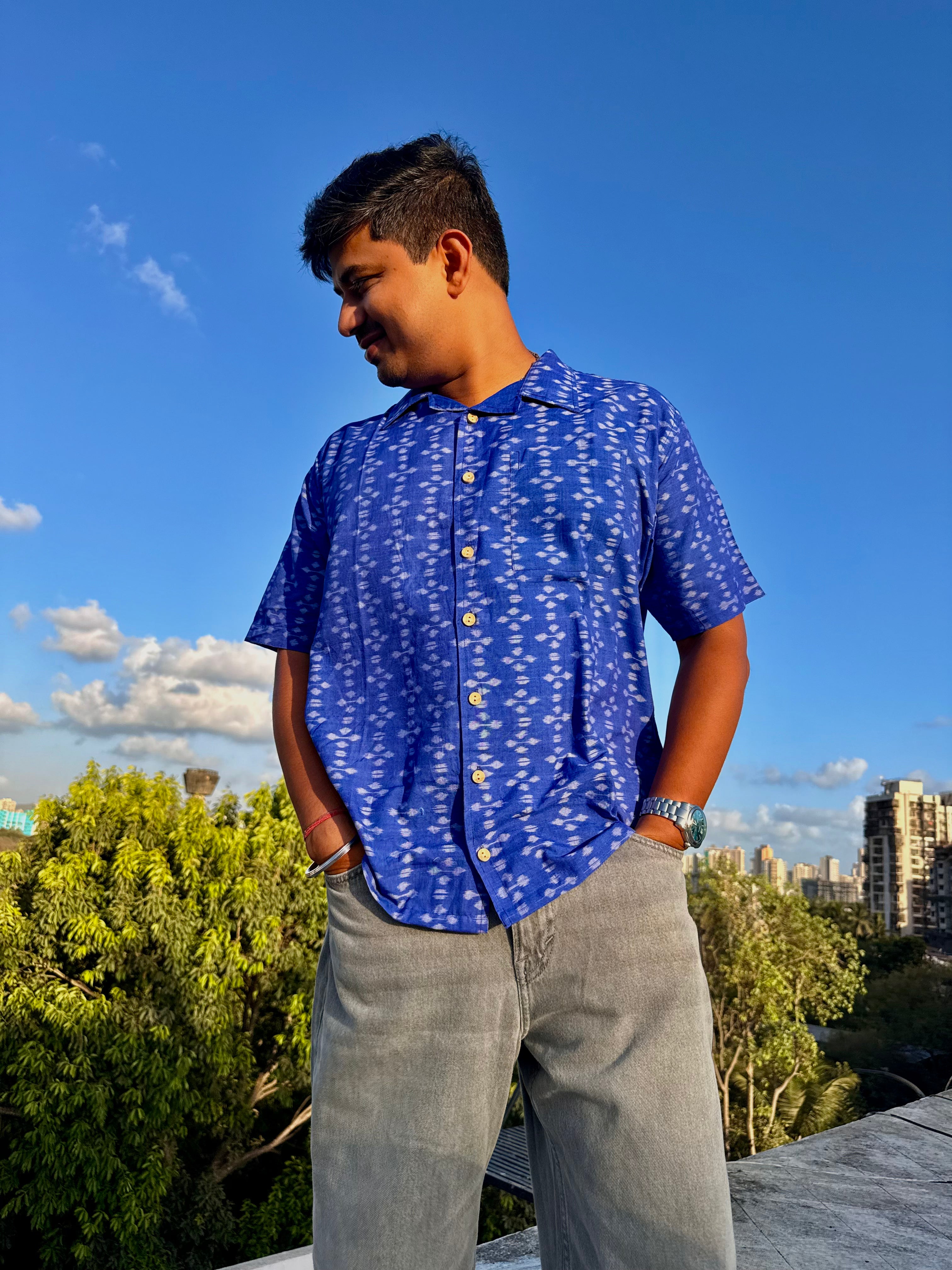 Neel Gagan Sambalpuri Handloom Shirt