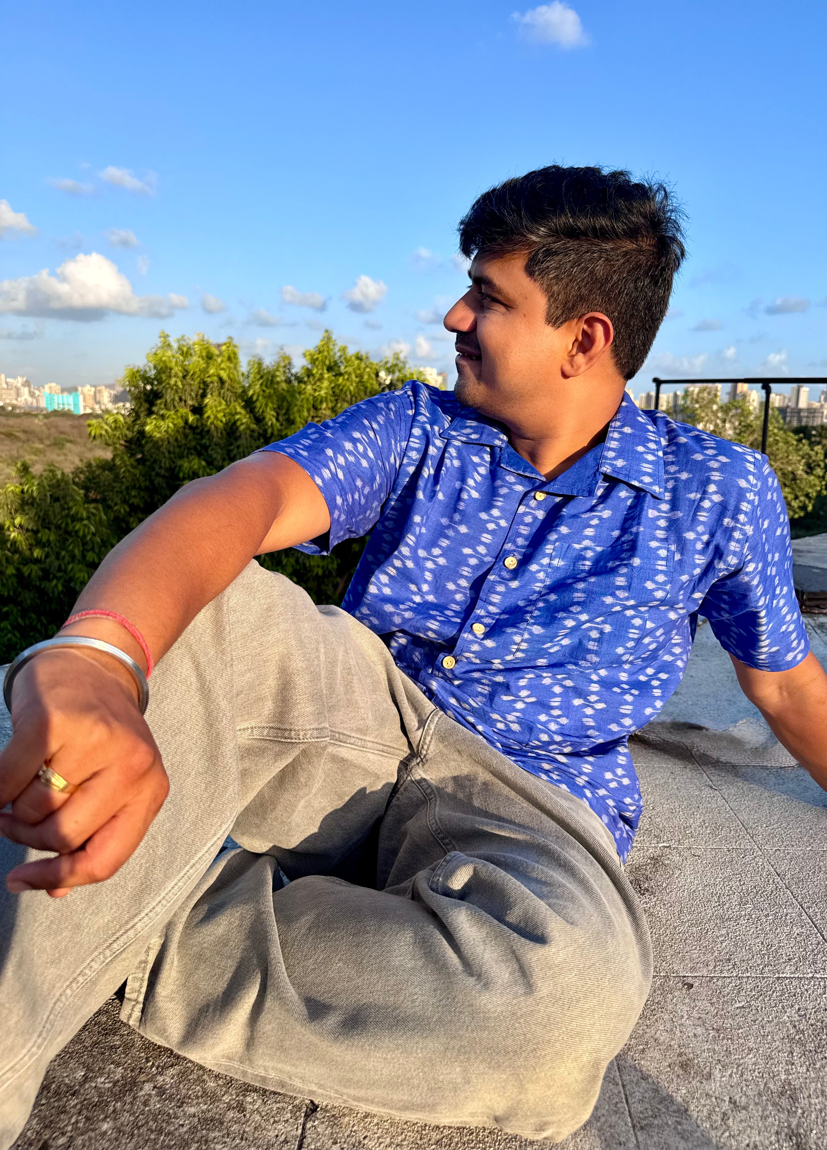 Neel Gagan Sambalpuri Handloom Shirt