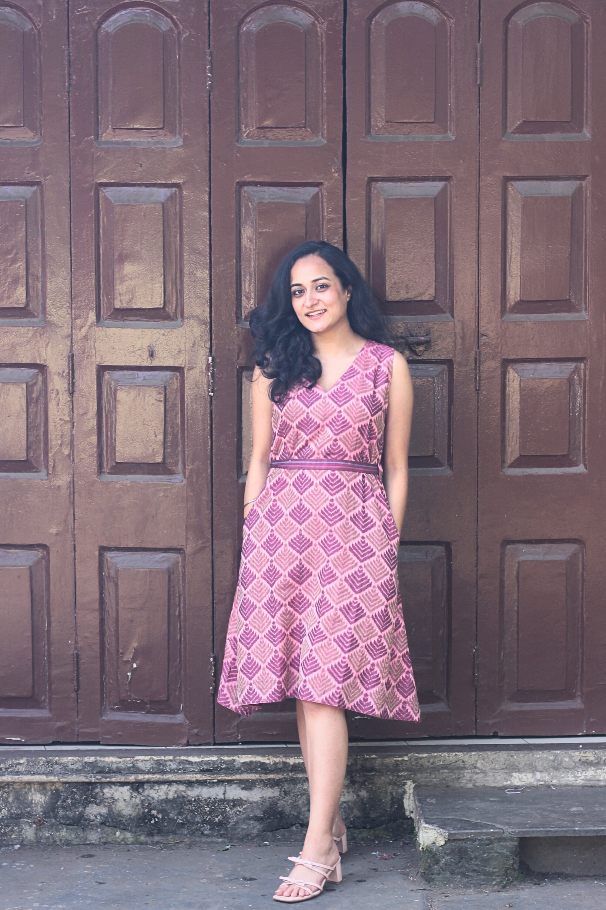Leela Ikkat Handloom Dress