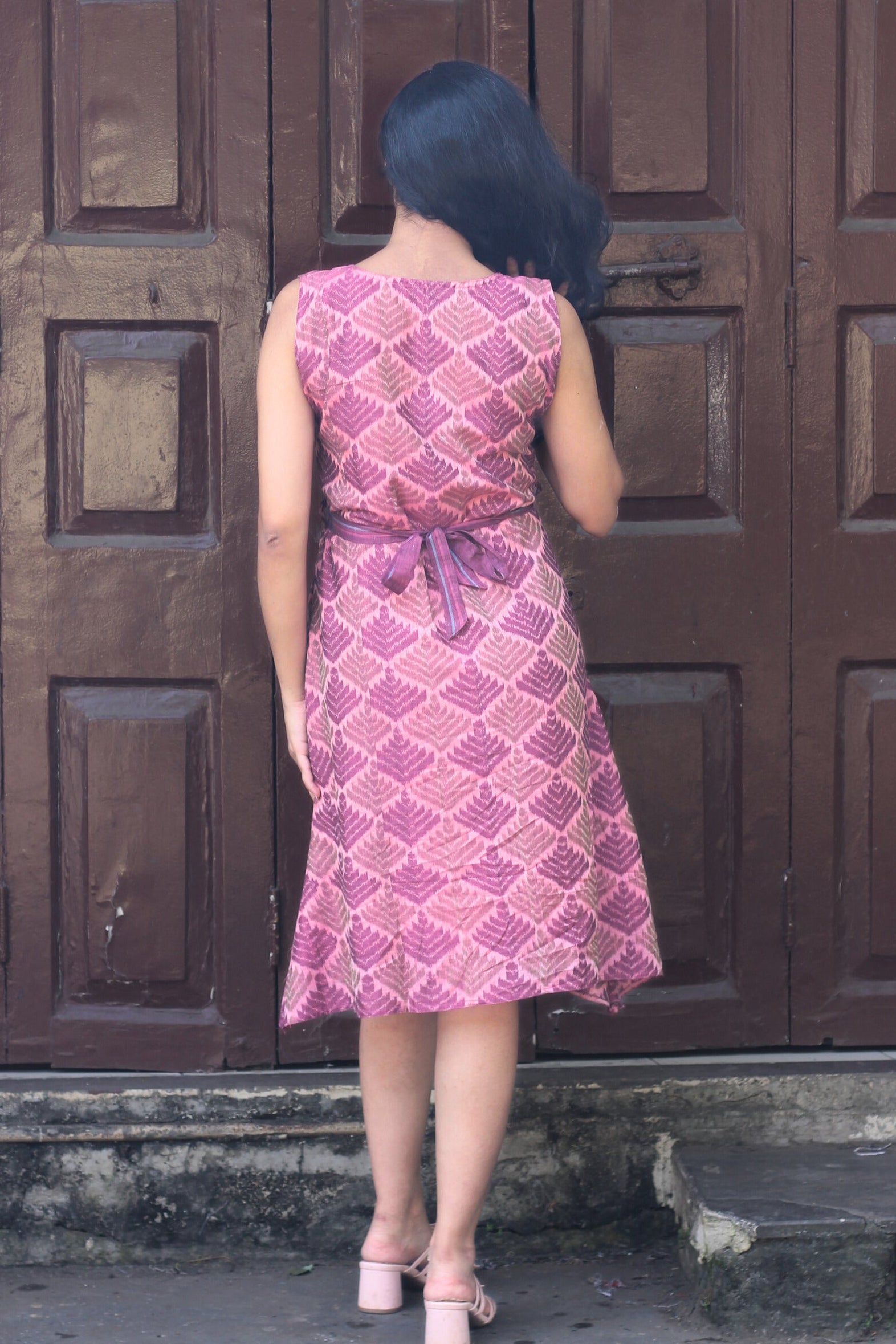 Leela Sambalpuri Ikkat Handloom Dress