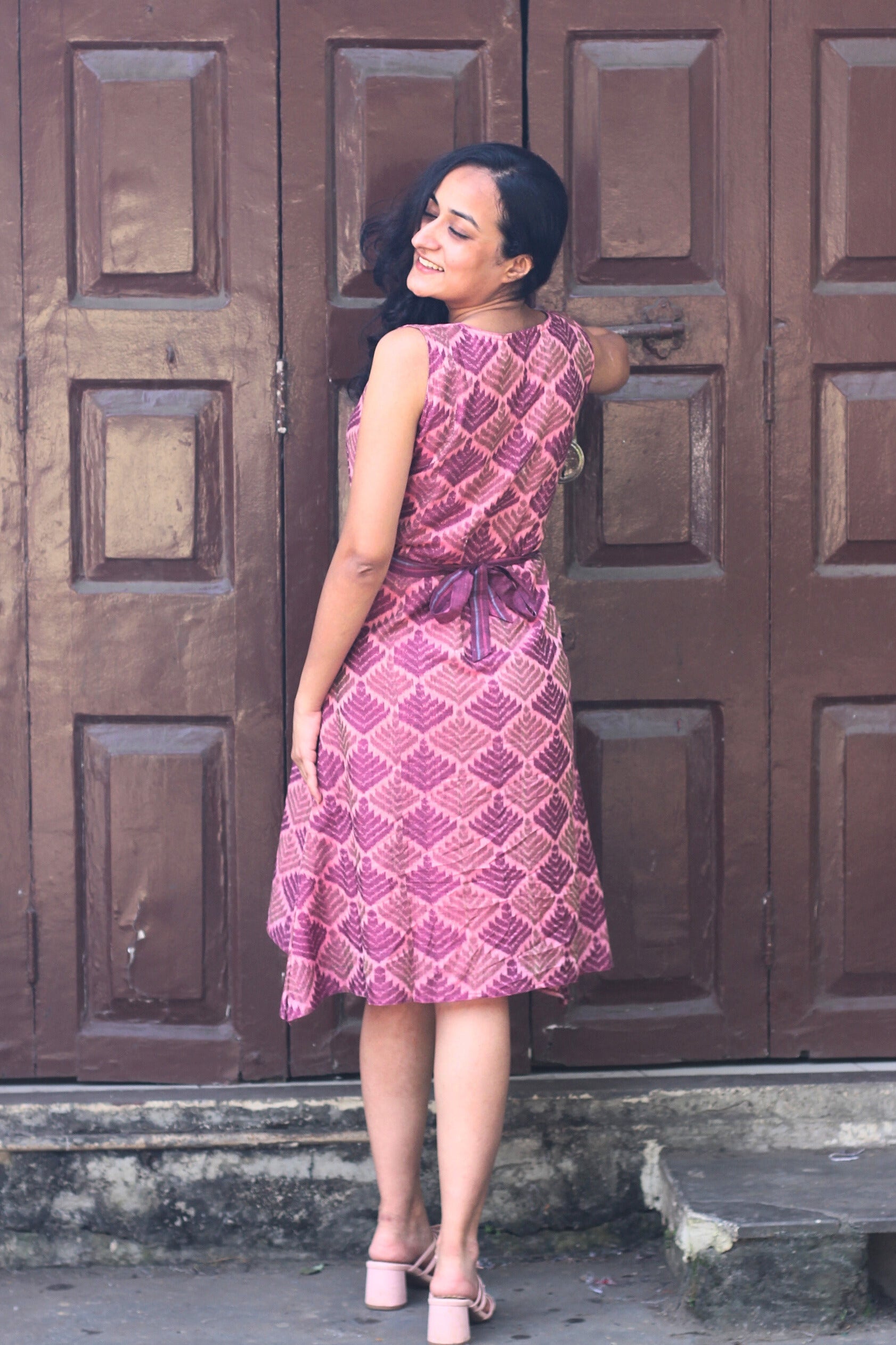 Leela Sambalpuri Ikkat Handloom Dress