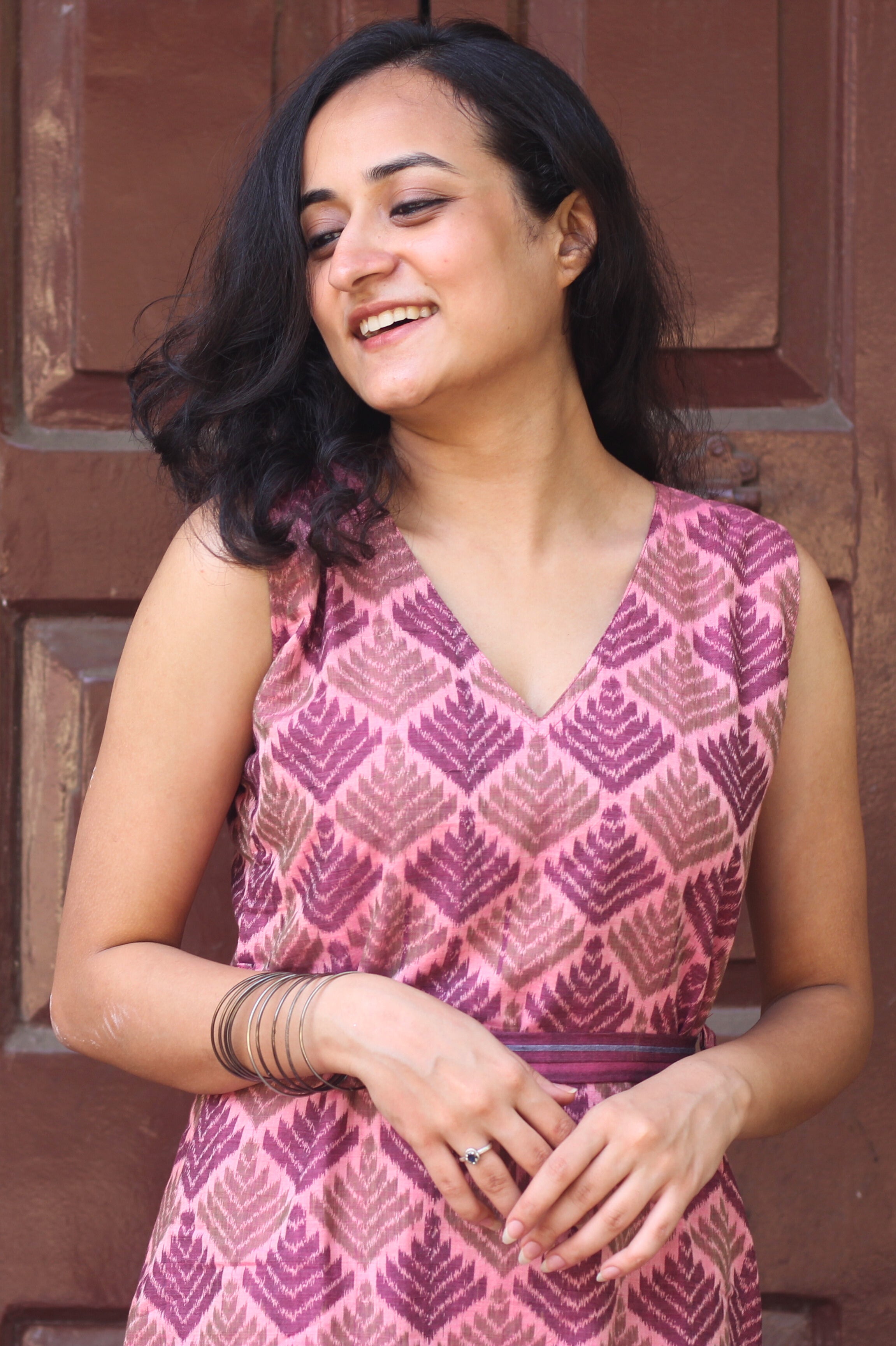 Leela Sambalpuri Ikkat Handloom Dress