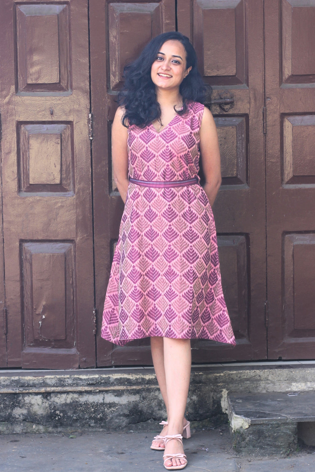 Leela Ikkat Handloom Dress