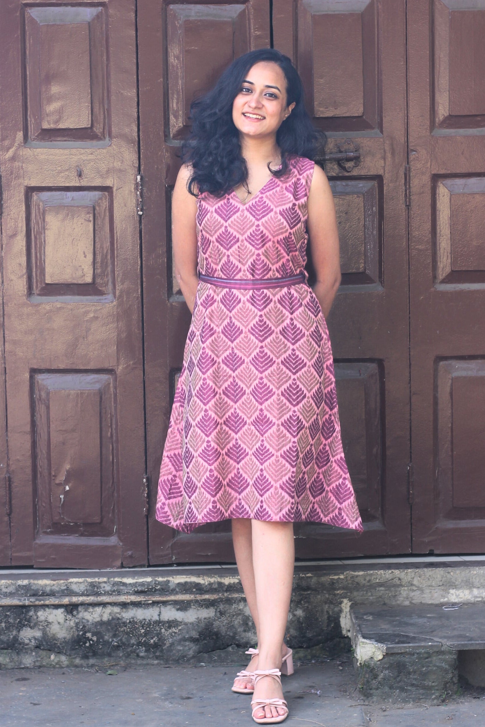 Leela Ikkat Handloom Dress