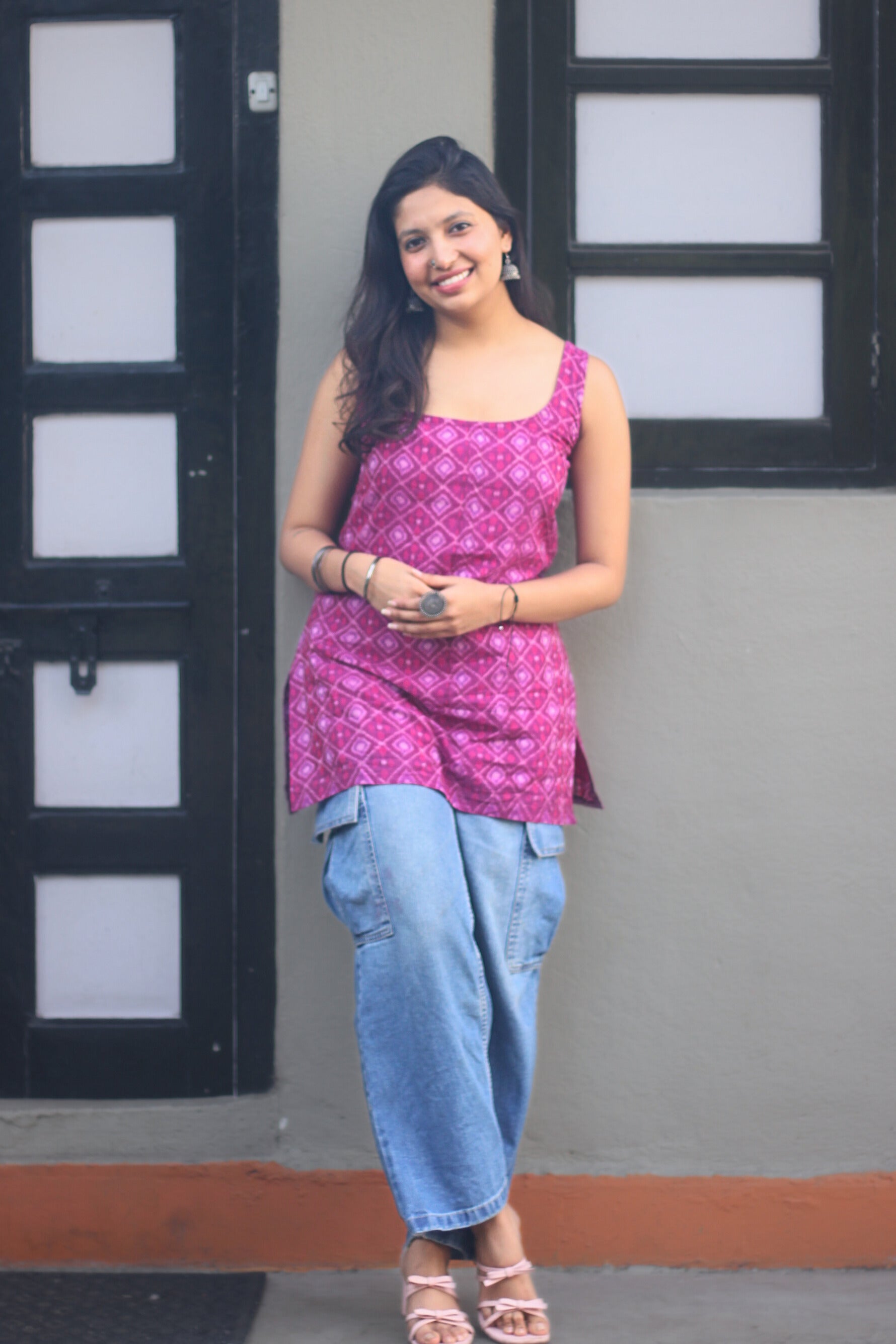 Mishti Ikkat Handloom Kurti