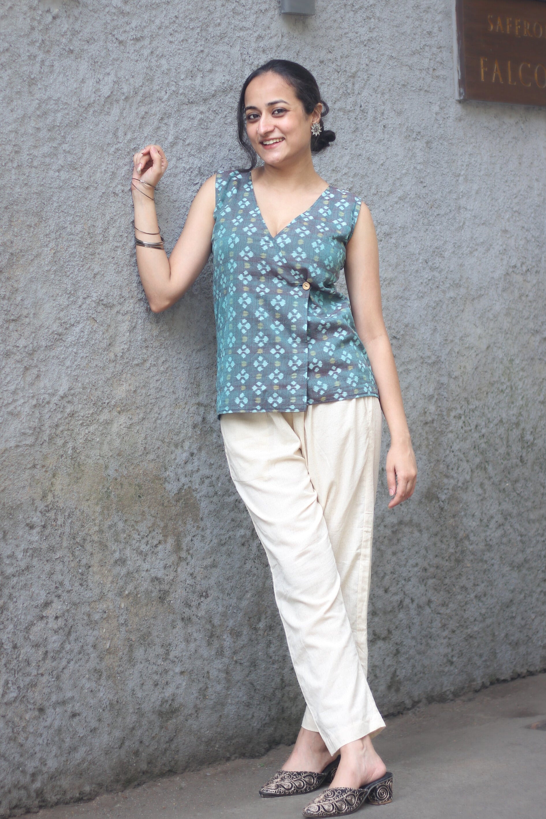 Tara Ikkat Handloom Cotton Top