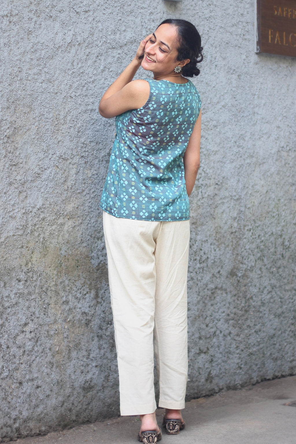 Tara Ikkat Handloom Cotton Top