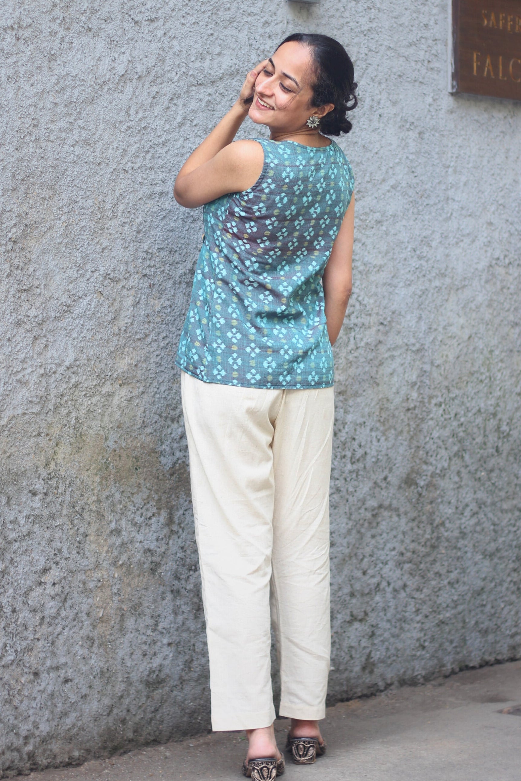 Tara Sambalpuri Ikkat Handloom Top