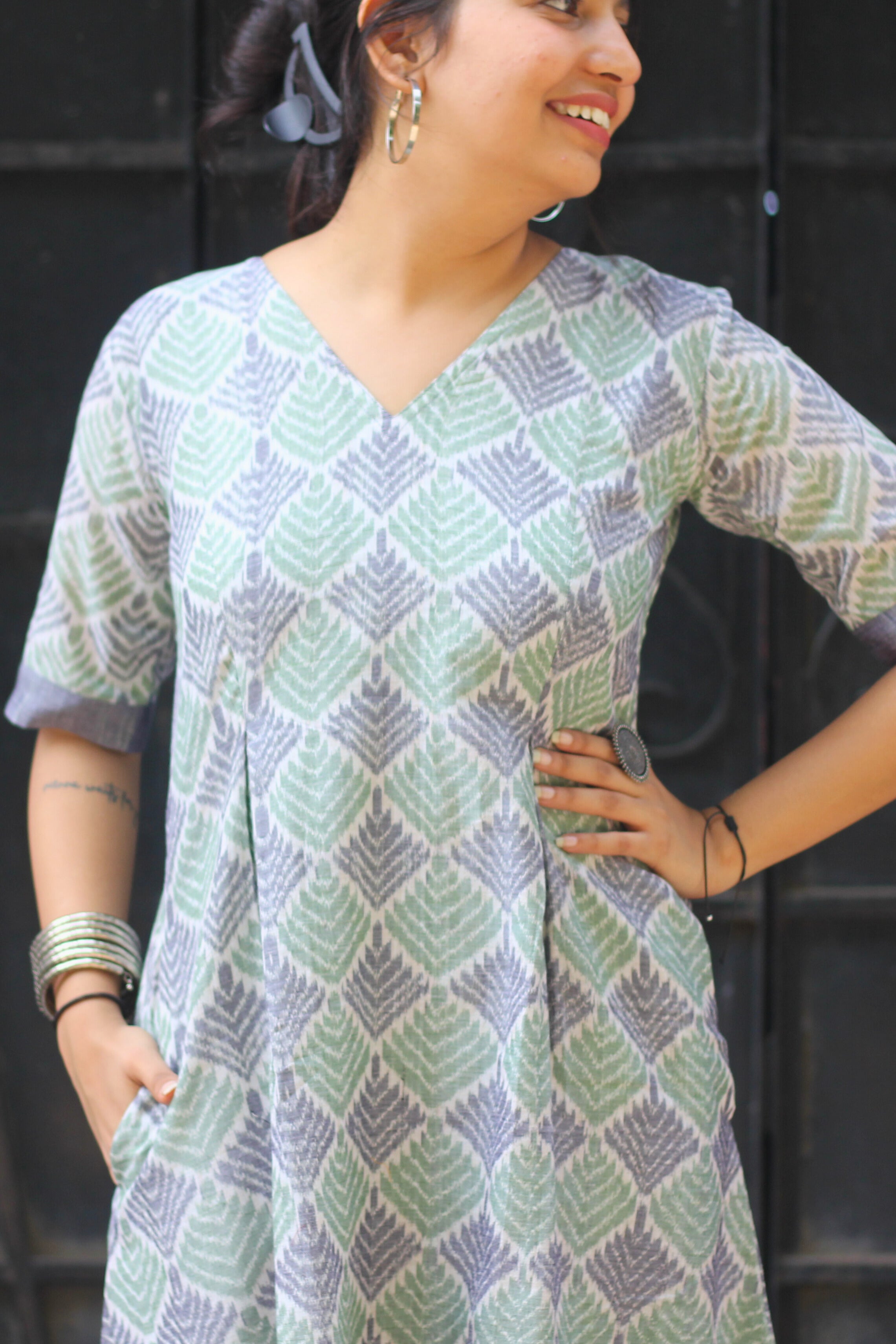 Amaira Sambalpuri Ikkat Handloom Dress