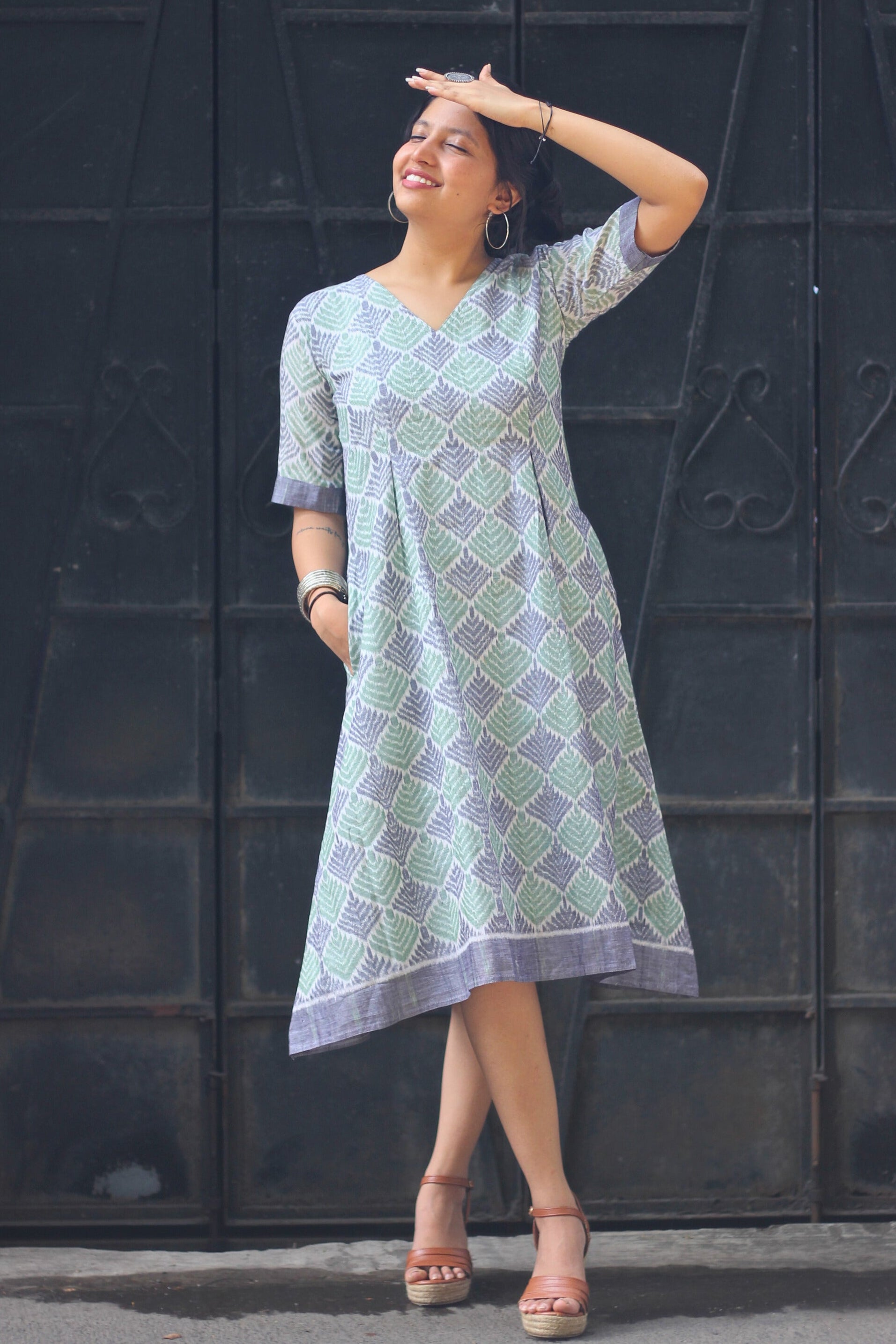 Amaira Ikkat Handloom Dress