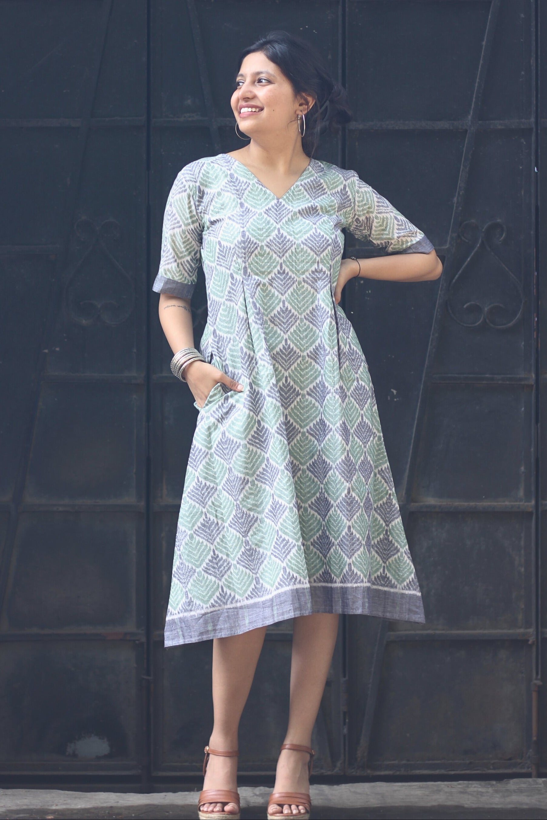 Amaira Sambalpuri Ikkat Handloom Dress