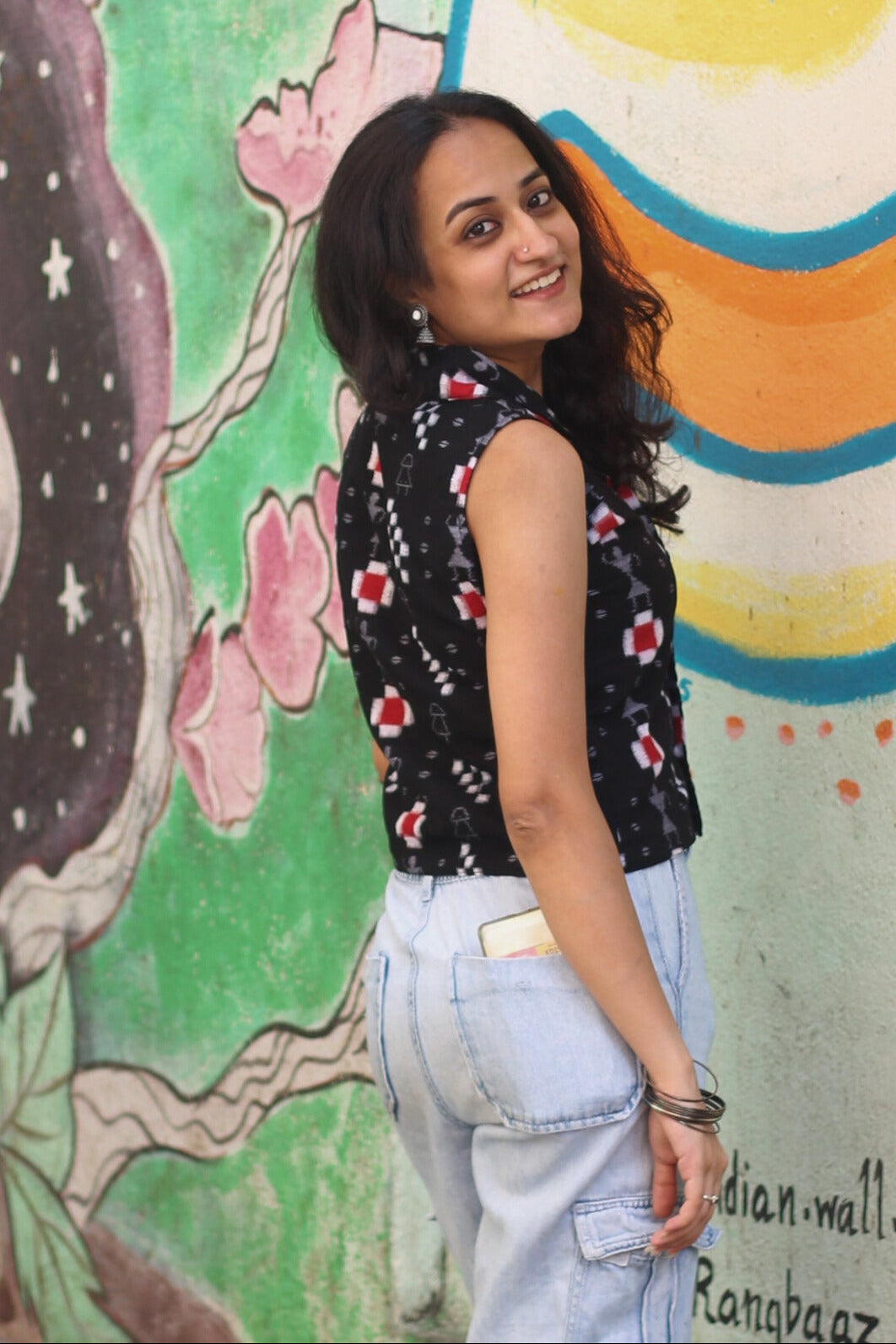 Bui Double Ikkat Handloom Top