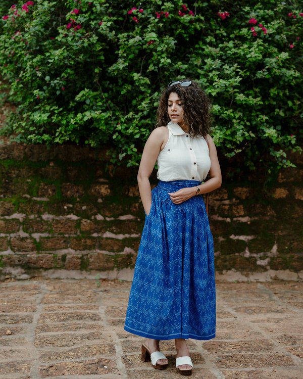 Handloom ikat skirts collection